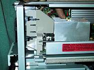 The thermistor is then lowered