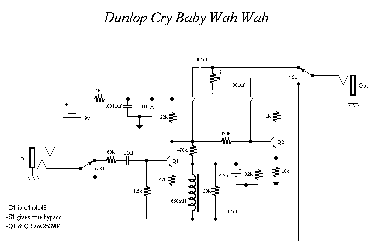 Dunlop Cry Baby Wiring Diagram